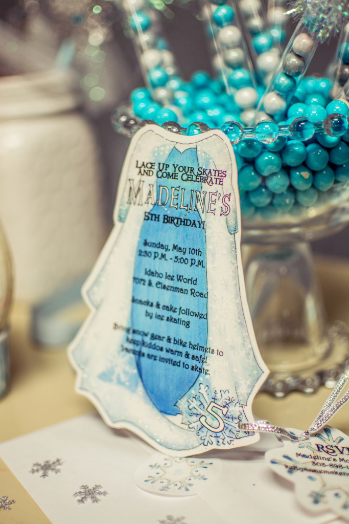 Frozen Inspired Birthday Party - Invitation and Decor