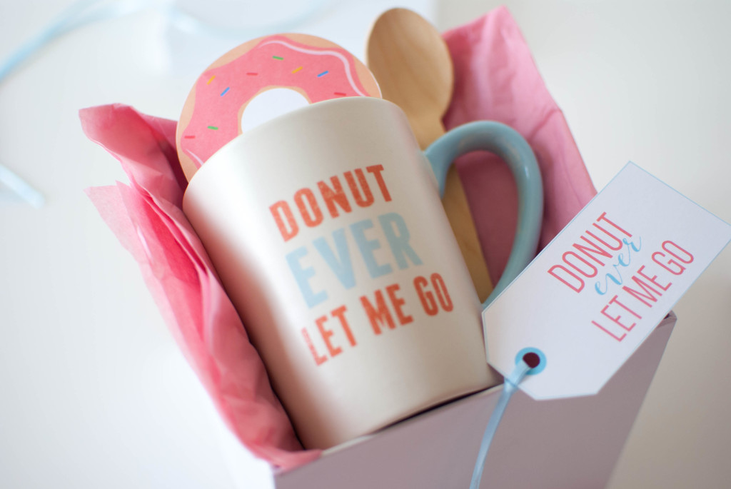 Donut Mug Gift Idea + Free Printables