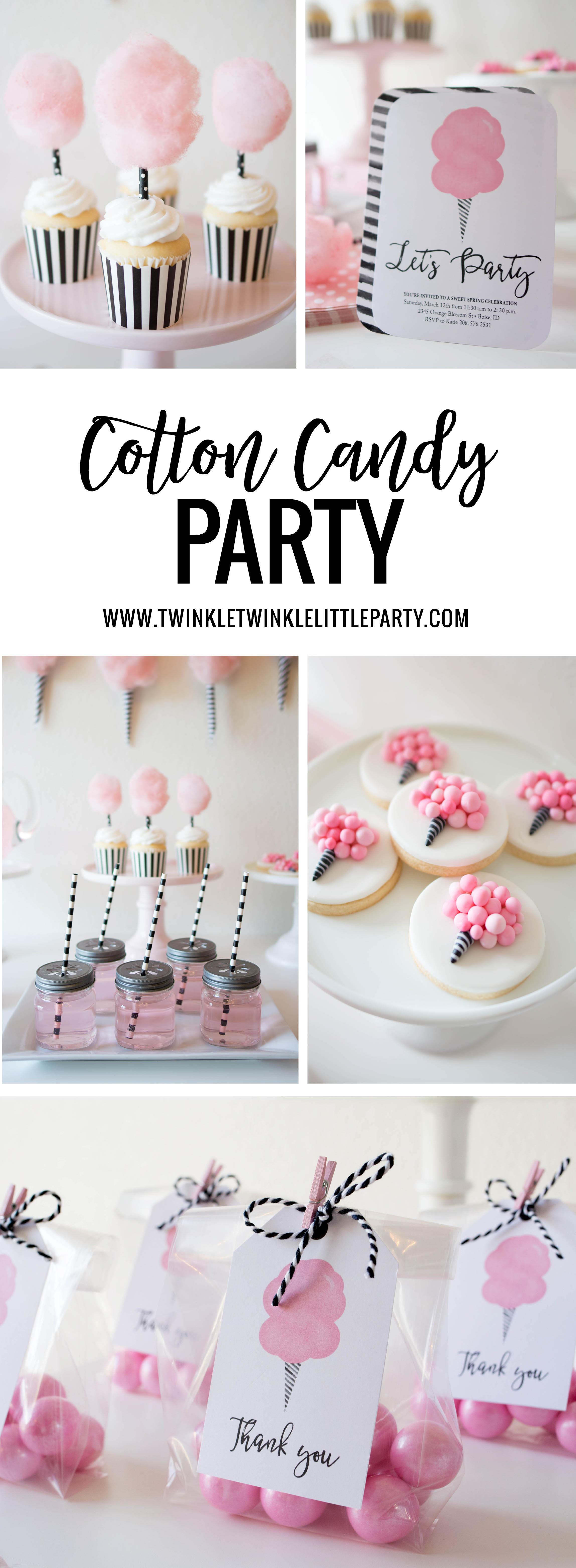 Sweet Cotton Candy Party Ideas