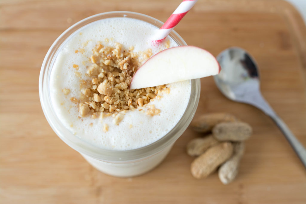 Better-for-you Apple Peanut Protein Smoothie