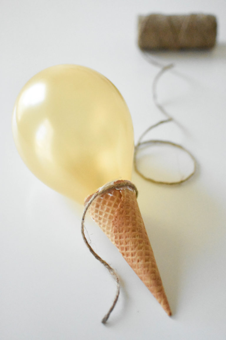 DIY Ice Cream Cone Party Garland