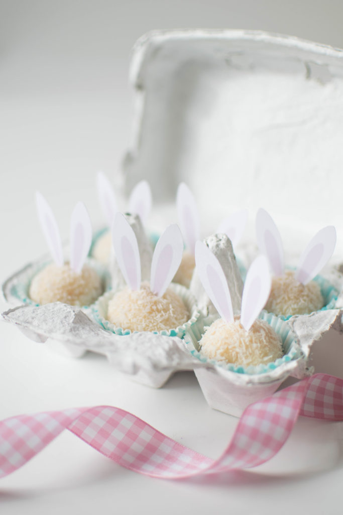 Easter Bunny Gourmet White Chocolate Brigadeiros