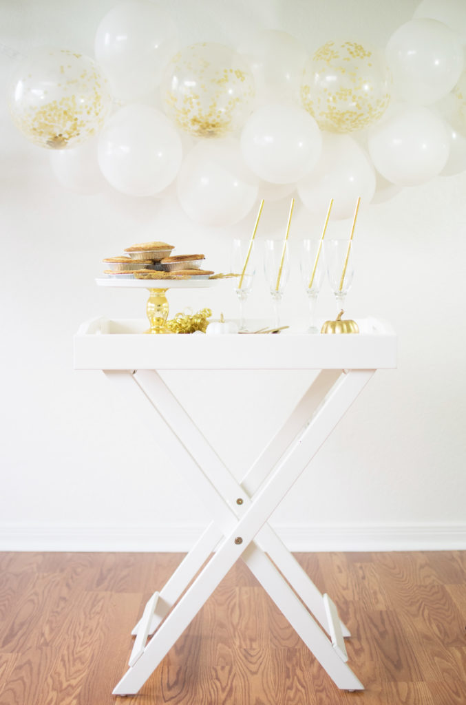 How to set up a White & Gold Fall Friendsgiving Tablescape