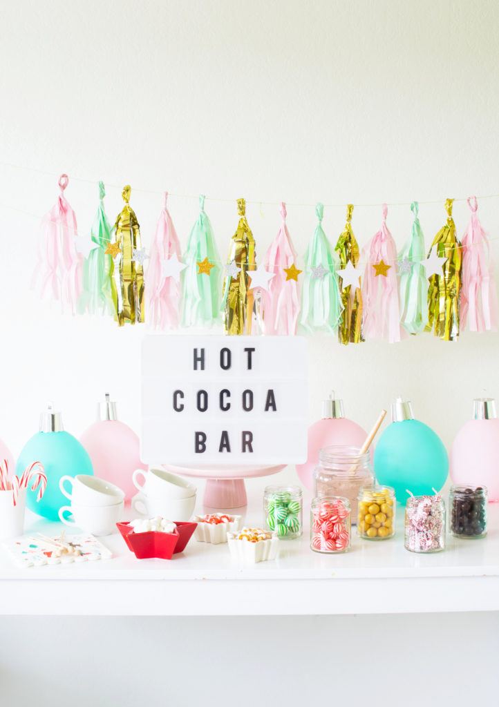  Hot Cocoa Bar Supplies Decoration, Hot Cocoa Bar