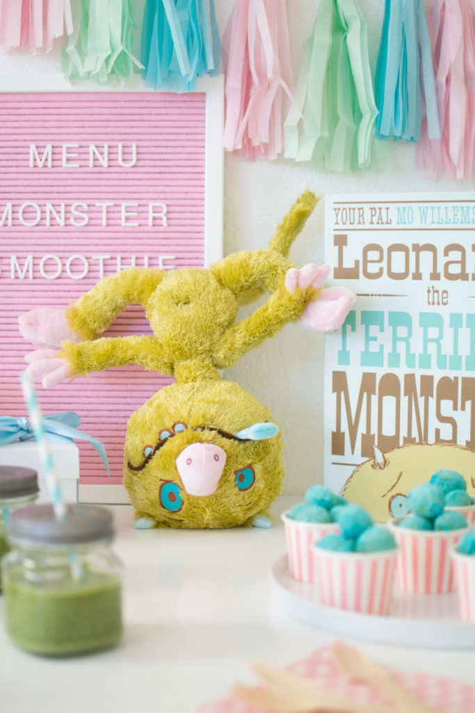 Playdate with Leonardo the Terrible monster. Green Smoothie reci