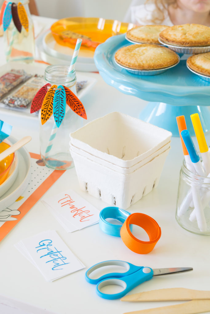 Kids Thanksgiving table and a bar that saves lives