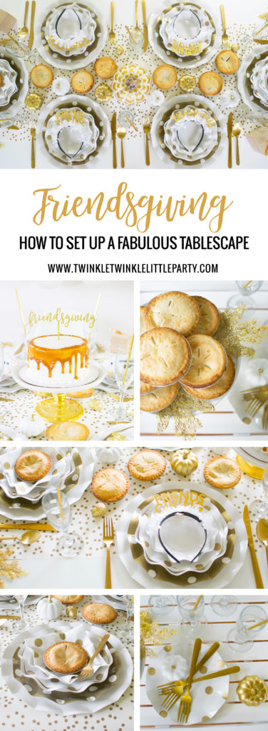 How to set up a White & Gold Fall Friendsgiving Tablescape