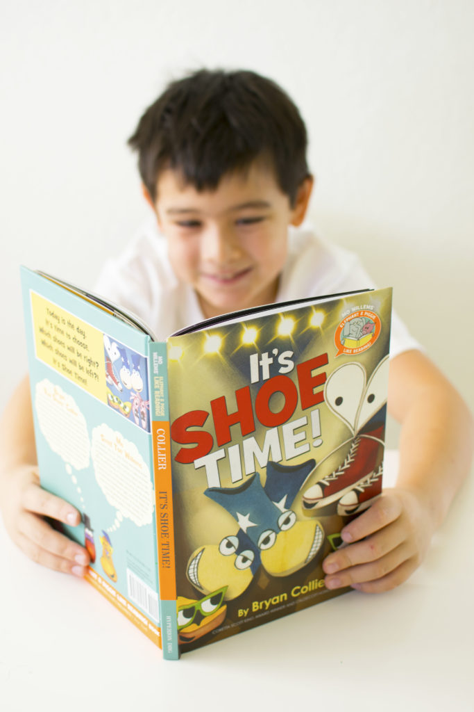 It&rsquo;s Shoe Time!&nbsp;by Bryan Collier. This is the newest book in Mo Willems&rsquo;&nbsp;Elephant & Piggie Like Reading!&nbsp;series