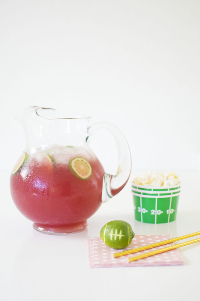 Game Day Fizzy Pink Lemonade and Pink Moscato Lemonade