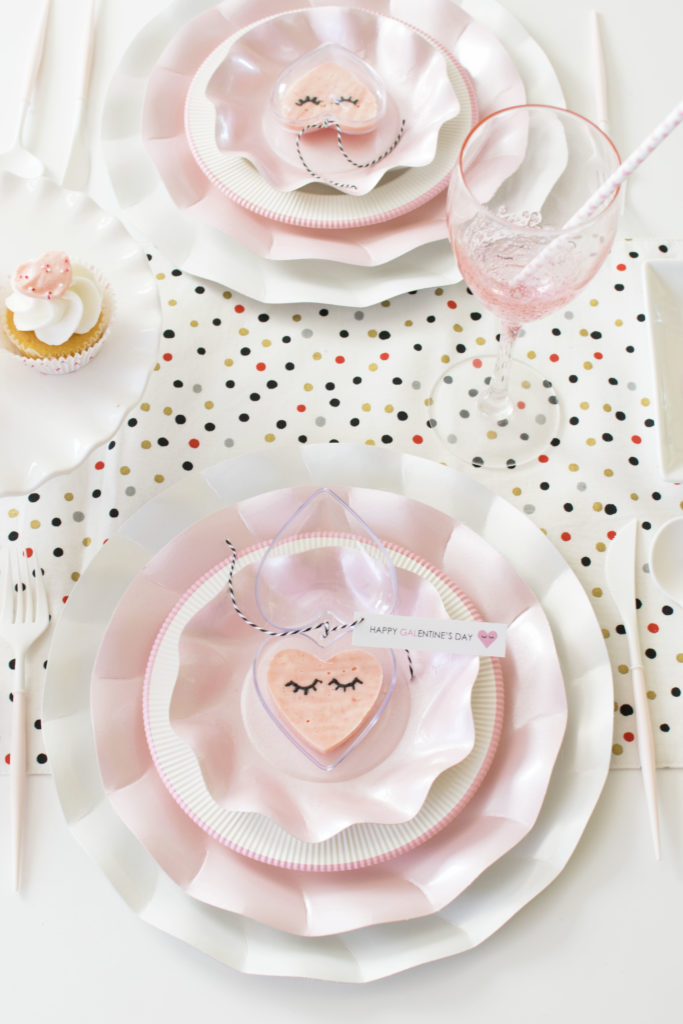 Easy Galentine’s Day Tablescape Ideas + Free Printables