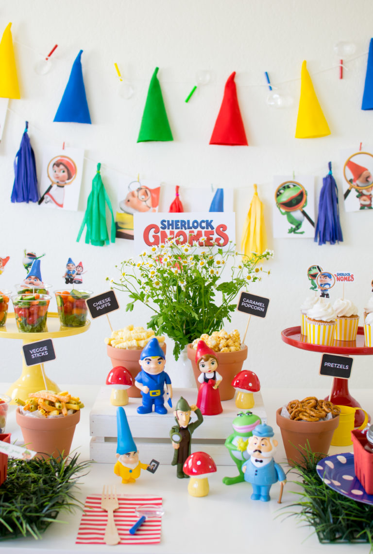 A Garden Themed Sherlock Gnomes Party + Free Printables