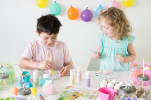 Kids Easter Egg Decorating with The Berenstain Bears