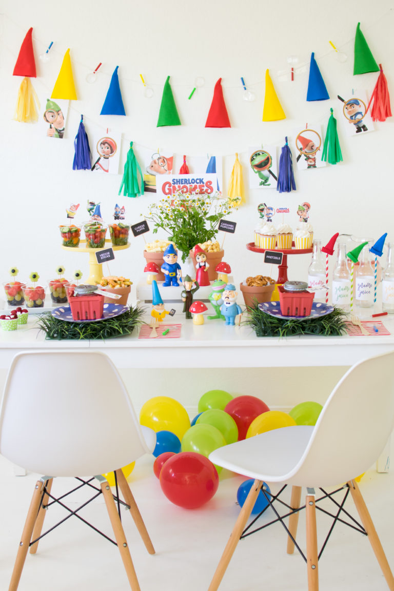 A Garden Themed Sherlock Gnomes Party + Free Printables