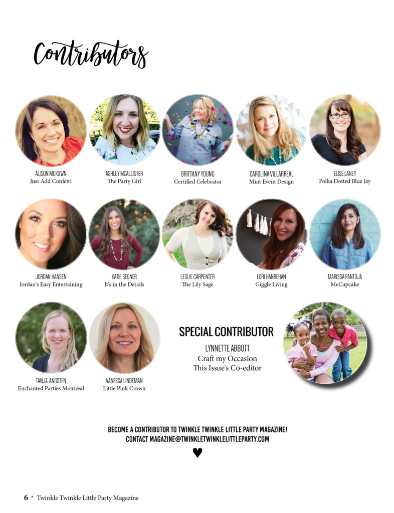 Find the best party ideas, DIY tutorials and easy recipes in this newest issue of Twinkle Twinkle Little Party Magazine! Andressa Hara, lifestyle/party blogger is the creative director behind this fun online party magazine!