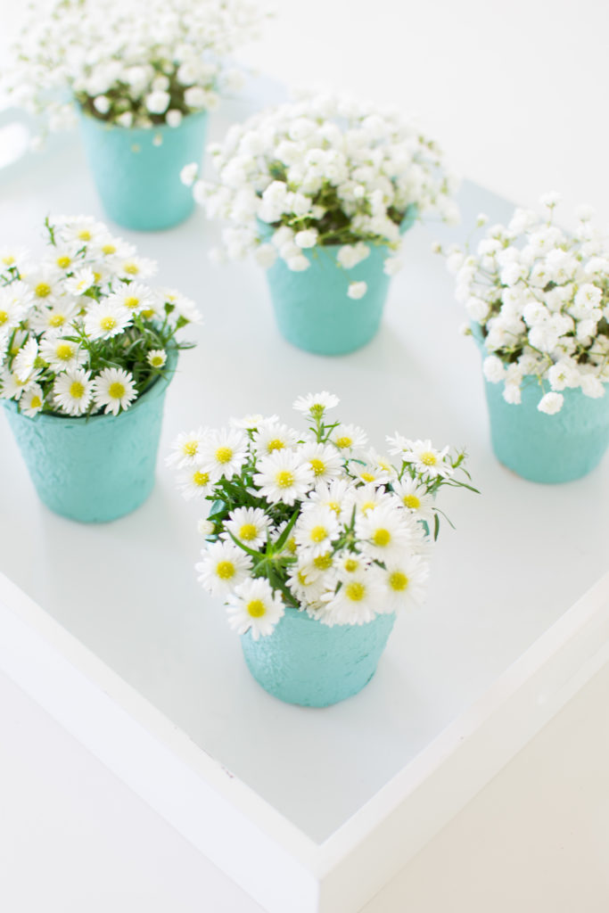 Spring Miniature and Small Flower Pots With Miniature and Small Artificial  Flowers 