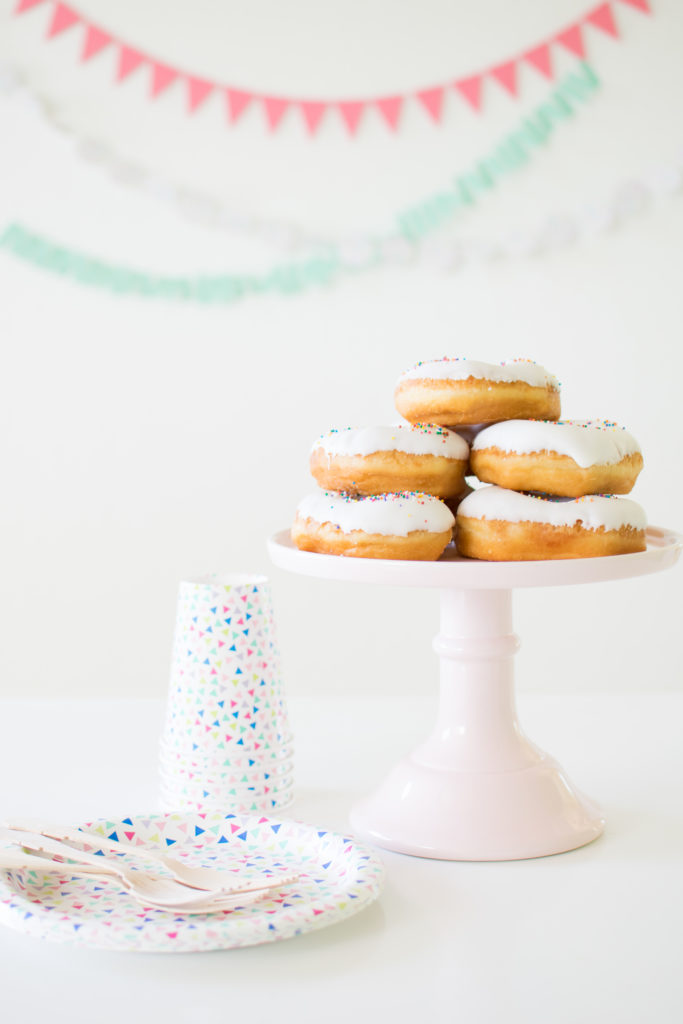 Sprinkle Donut Tower - How to host a Kids Fingerprint Art Play date