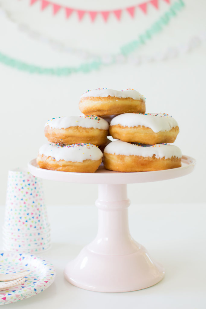Sprinkle Donut Tower - How to host a Kids Fingerprint Art Play date