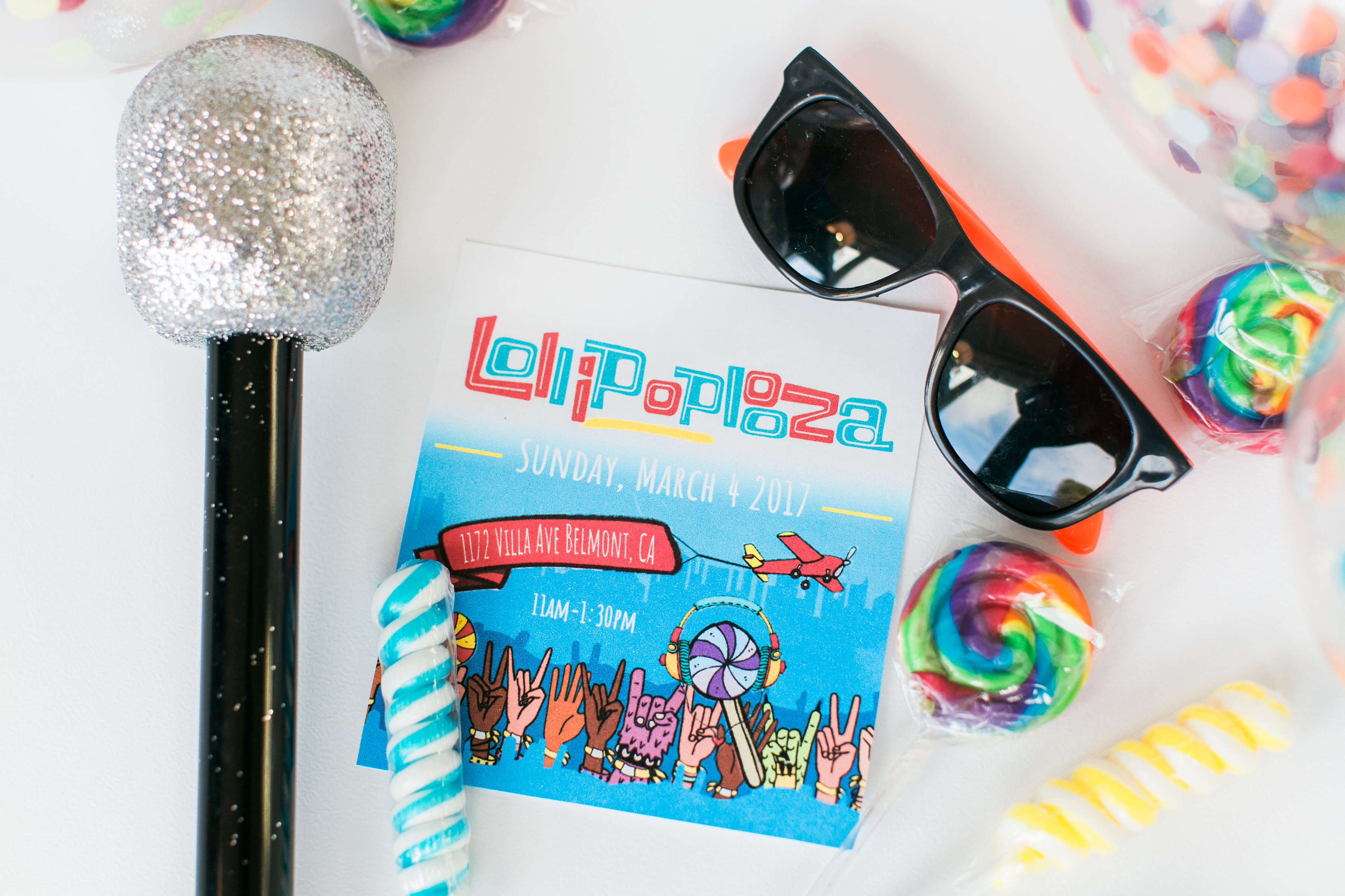 An adorable Music Festival Themed Party, a Lollipoplooza Birthday Bash