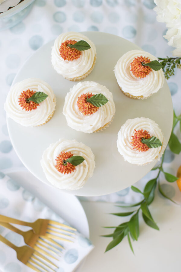 DIY Citrus Cupcake Toppers for a summer baby shower