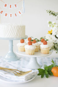 DIY Citrus Cupcake Toppers for a Summer Baby Shower