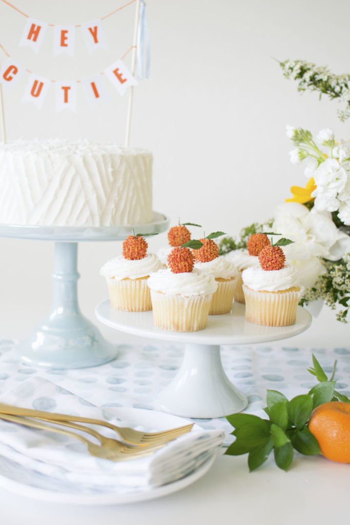 DIY Citrus Cupcake Toppers for a Summer Baby Shower