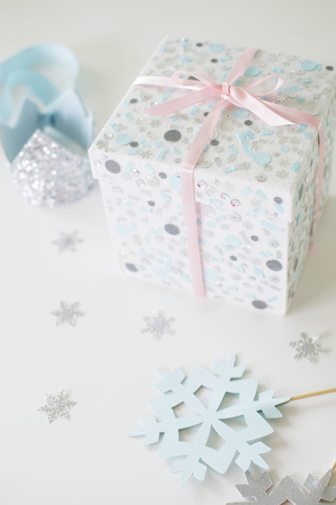 Make a Frozen Confetti Gift Box