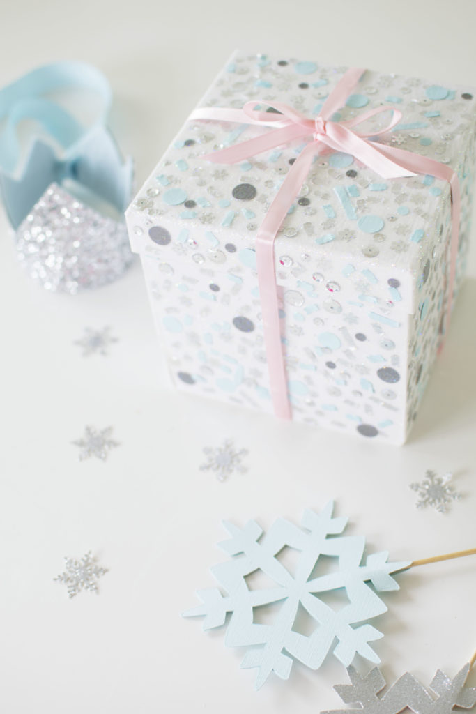 Make a Frozen Confetti Gift Box Step-by-Step Tutorial