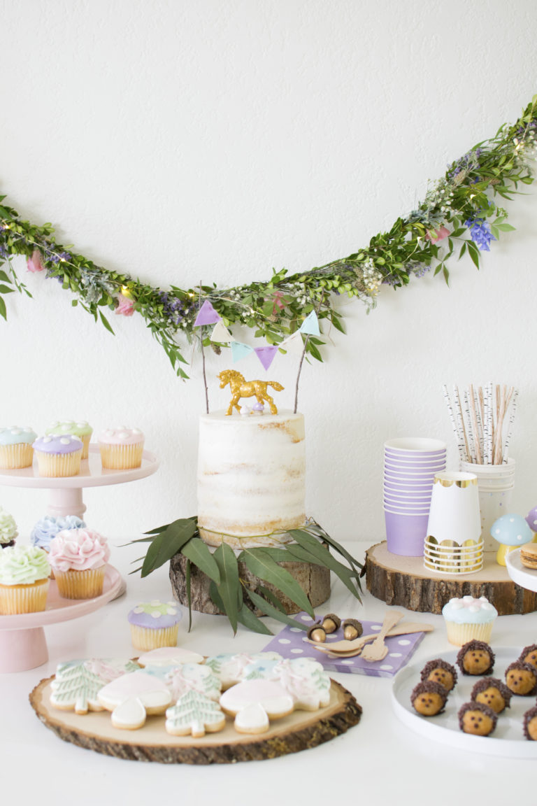 How to host a Magical Unicorn Inspired Woodland Party with Slumberkins