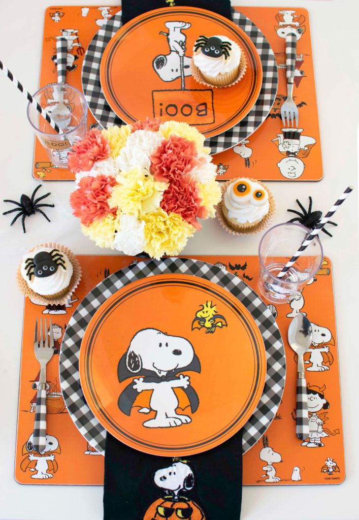 Snoopy Pottery Barn peanuts Halloween pumpkin plate cup lunch holiday gift  set