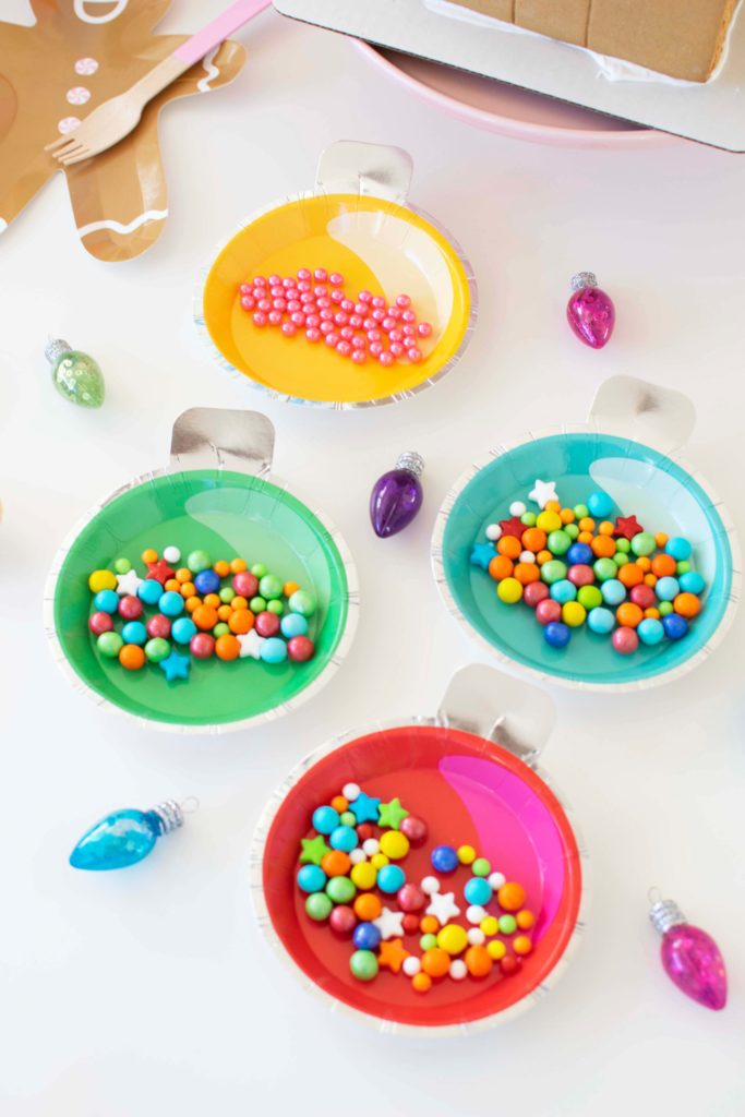 Set up the cutest Gingerbread House Decorating Station