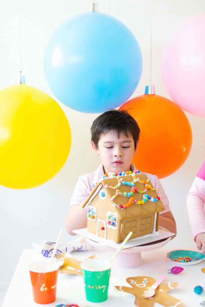 Set up the cutest Gingerbread House Decorating Station