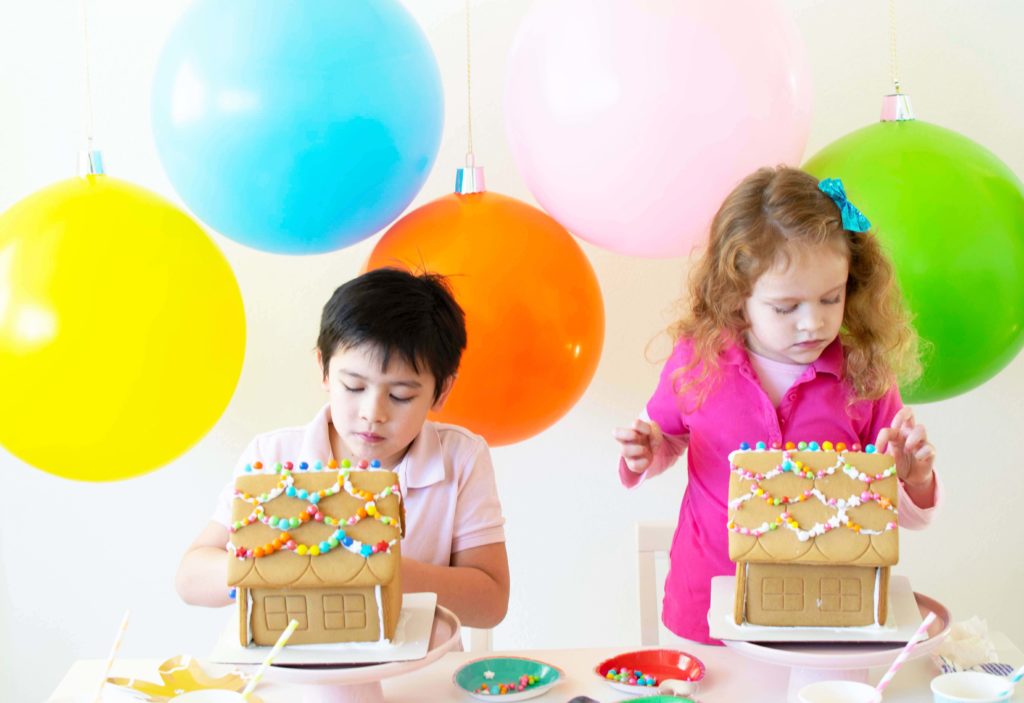 Set up the cutest Gingerbread House Decorating Station