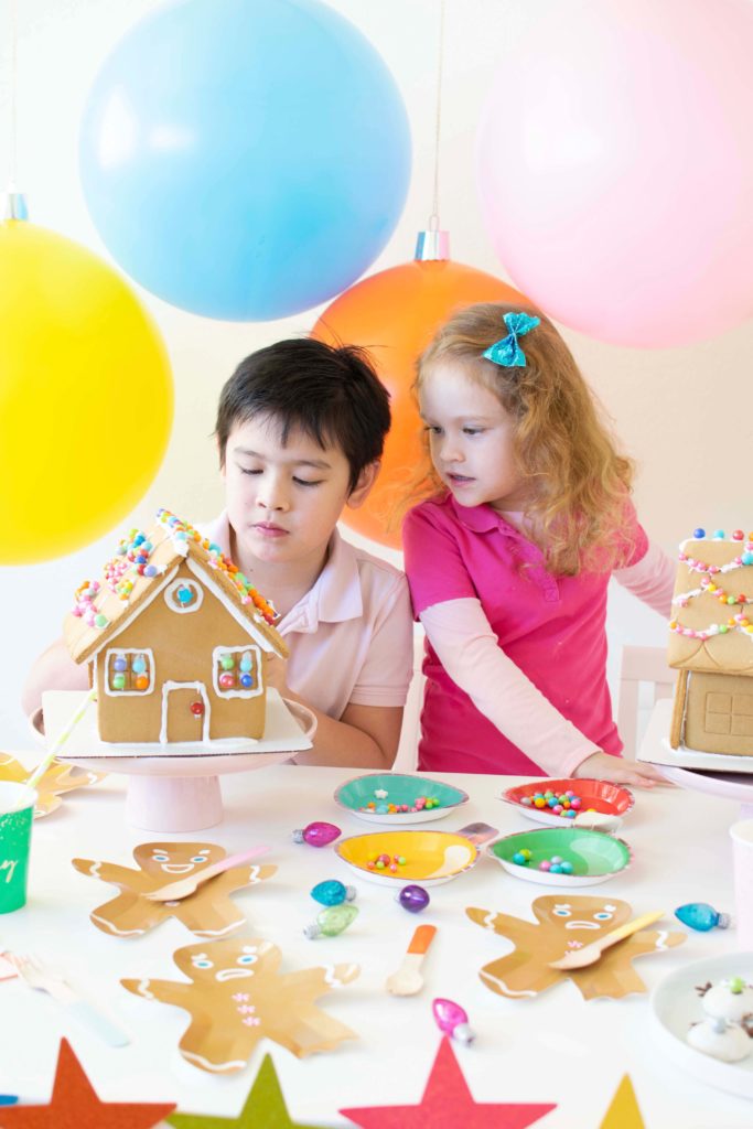 Set up the cutest Gingerbread House Decorating Station