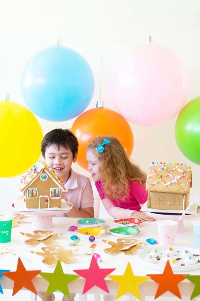 Set up the cutest Gingerbread House Decorating Station