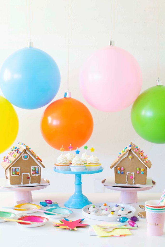 Set up the cutest Gingerbread House Decorating Station
