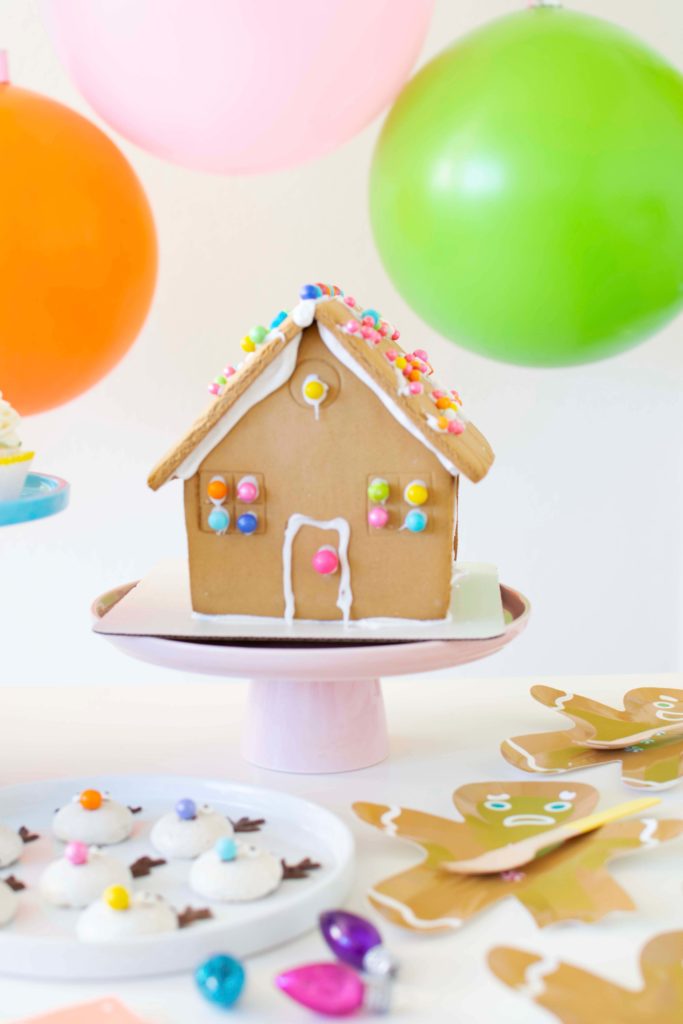 Set up the cutest Gingerbread House Decorating Station