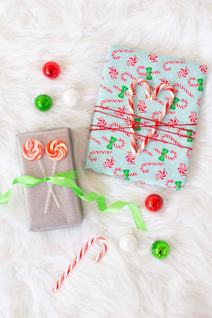 Steal These Holiday Gift Wrapping Ideas Diy Candy Cane Themed Paper