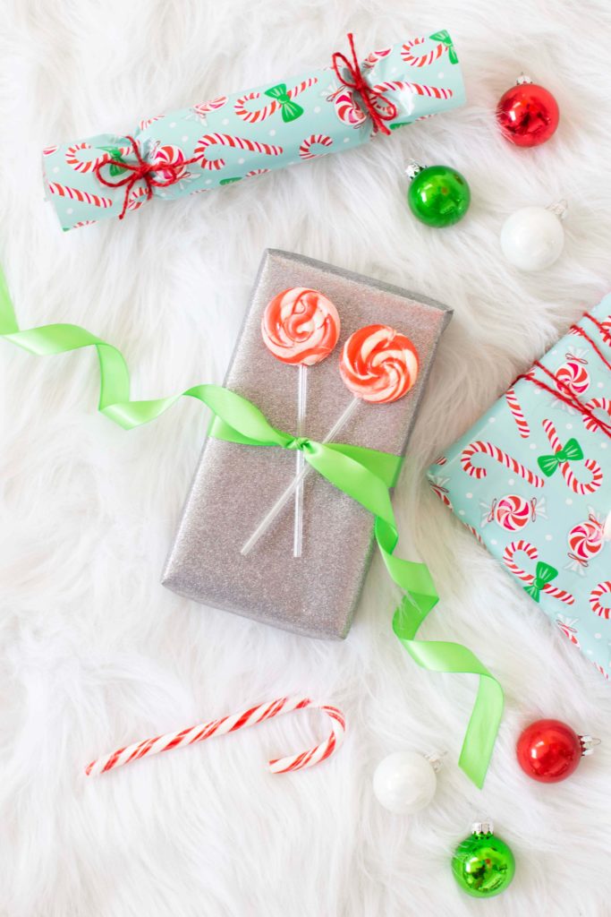 Steal These Holiday Gift Wrapping Ideas Diy Candy Cane Themed Paper