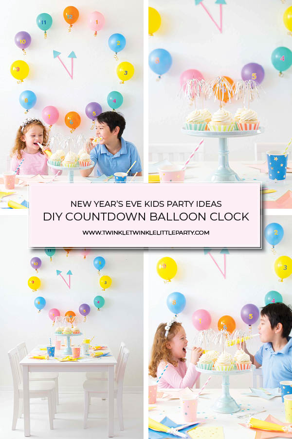 New Year's Eve Countdown Clock Mylar Balloons - 6 Pc.