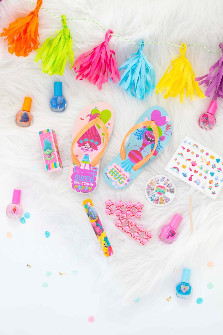 Host a Colorful Trolls Party for a Spa Playdate or Birthday Party