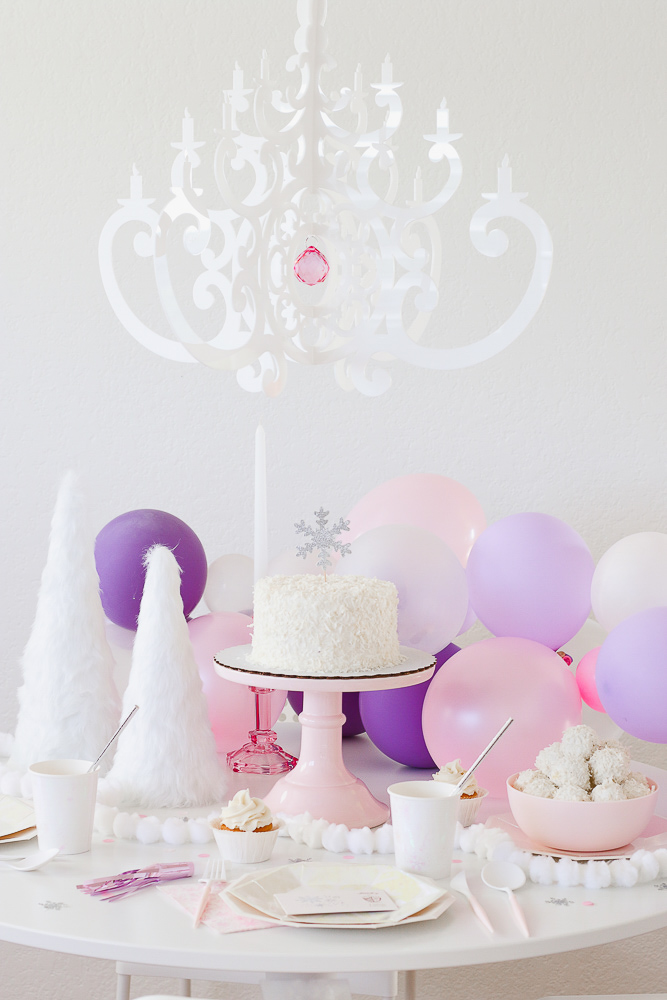 pink winter wonderland party