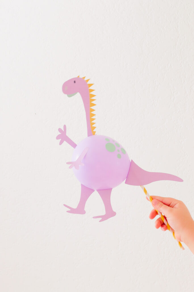 The Cutest DIY Dinosaur Balloon