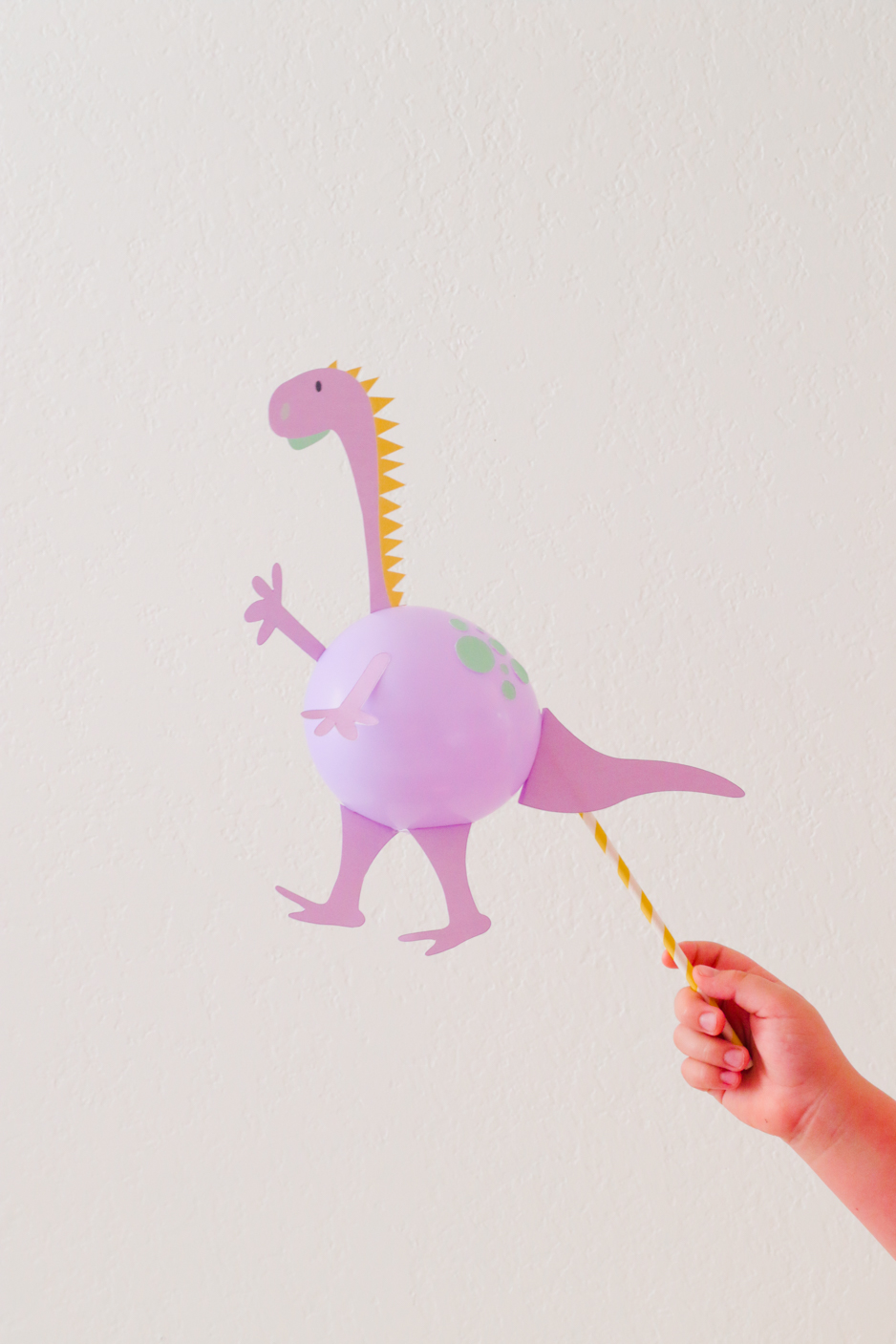 The Cutest DIY Dinosaur Balloon using a cutting machine