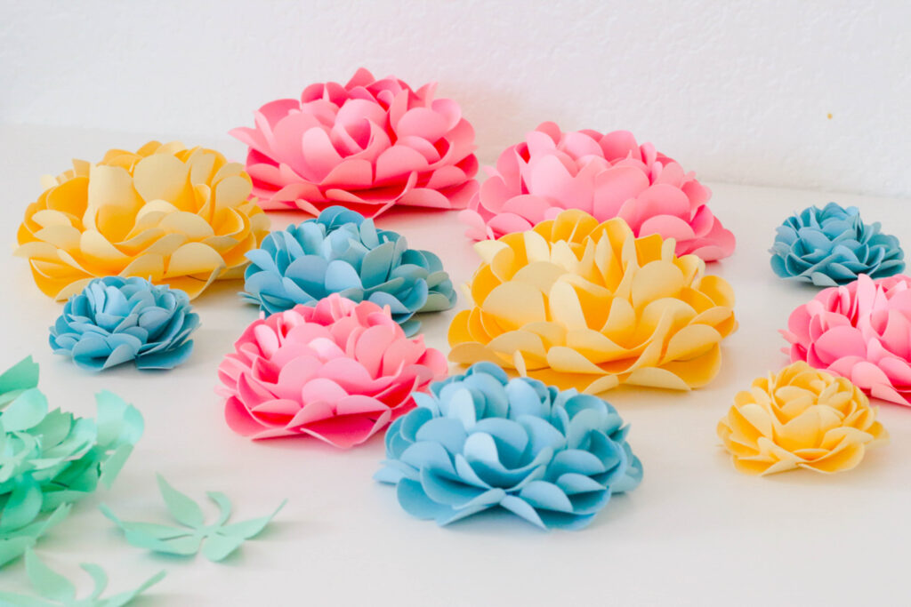 DIY Paper Flower Garland that makes the perfect party or home decor