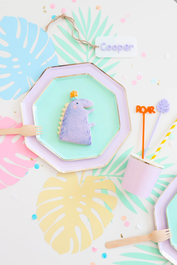 Celebrate At Home: Pastel Dinosaur Party or Play date Ideas