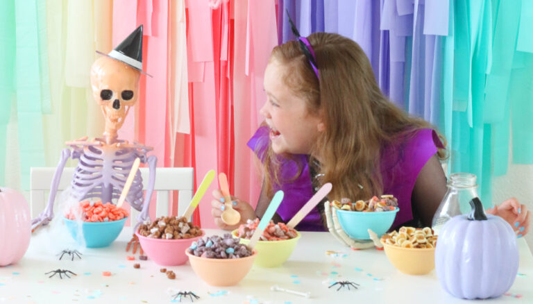 How to Set up a Spooky Halloween Cereal Bar