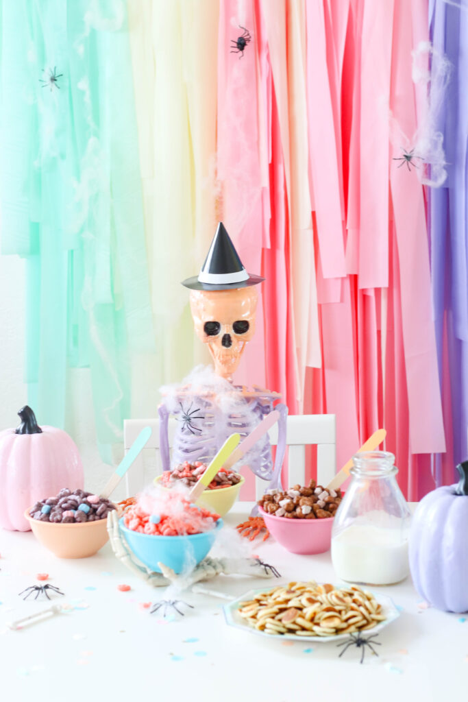 How to Set up a Spooky Halloween Cereal Bar