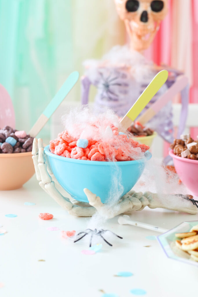 How to Set up a Spooky Halloween Cereal Bar
